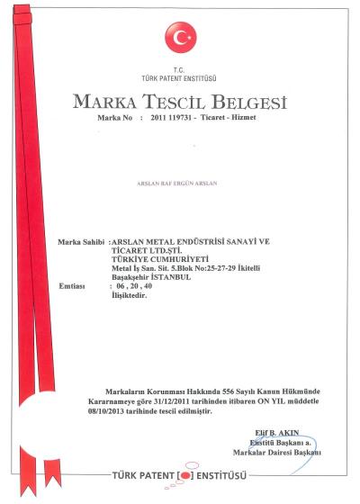 Marka Tescil Belgesi