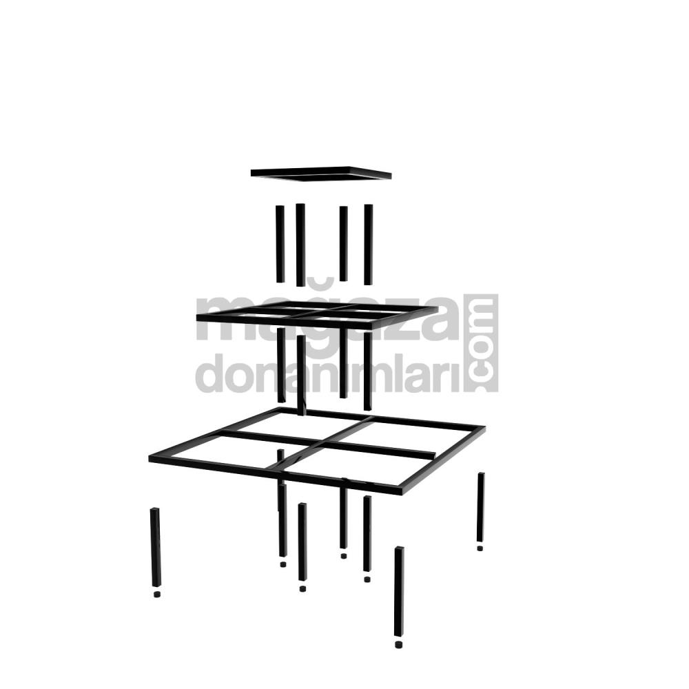 Katlı Mağaza Orta Standı, Dekorasyon Raf Stand