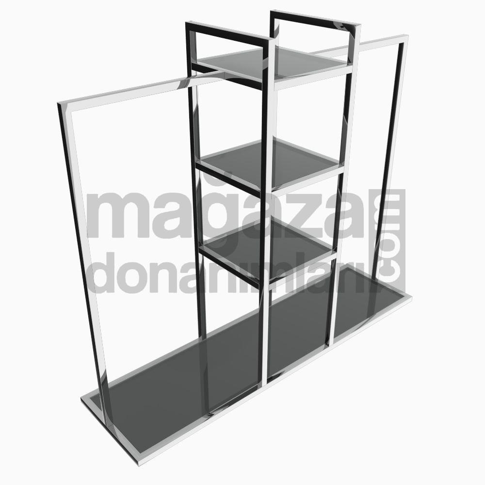 Orta Stand - Raflı Askılıklı Modern Stand -