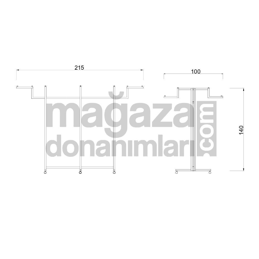 Orta Stand 8 Kollu Ahtapot Stand