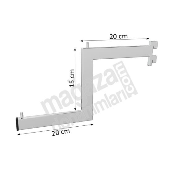 Z Şeklinde Basamaklı Askılık Kolu Baston